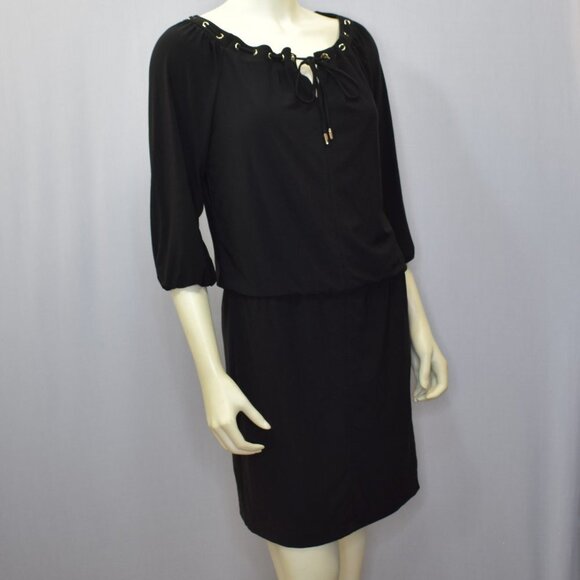 WHITE HOUSE BLACK MARKET 3/4 SLEEVE GROMMET BLOUSO - Picture 11 of 11